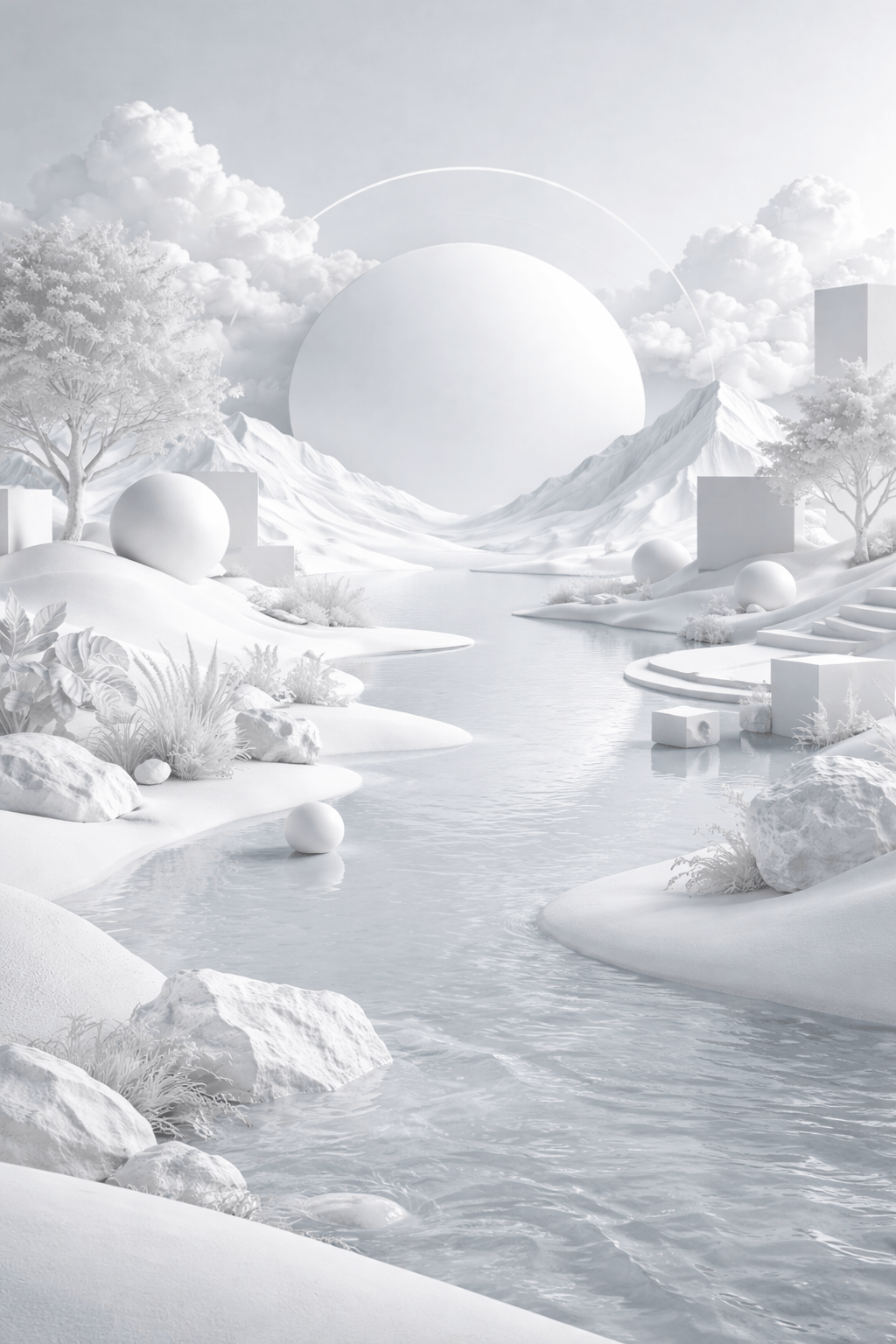 Golden waterfall in a black matte nature and stones