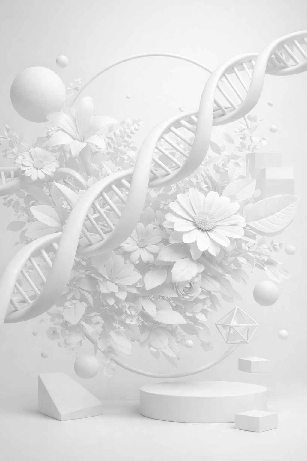 Levitating stones relaing green sparks of energy