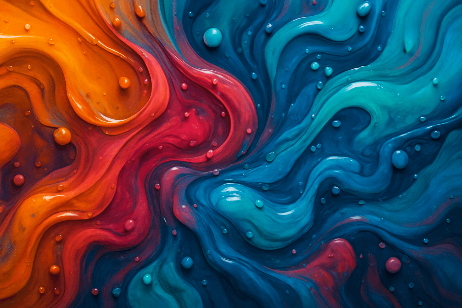 Liquid representation of colors